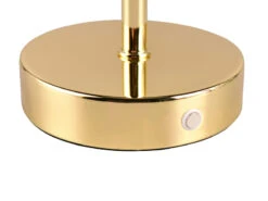 MeineWunschleuchte 2er SET Akku Tischleuchten 30cm, Per USB Aufladbar, Dimmbar, Messing Poliert -Lamp Geschaft 2er set akku tischleuchten 30cm per usb aufladbar 1 5