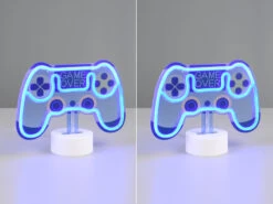 MeineWunschleuchte 2er SET Deko LED Tischleuchten Batterie- Oder USB Betrieben, Höhe 18cm