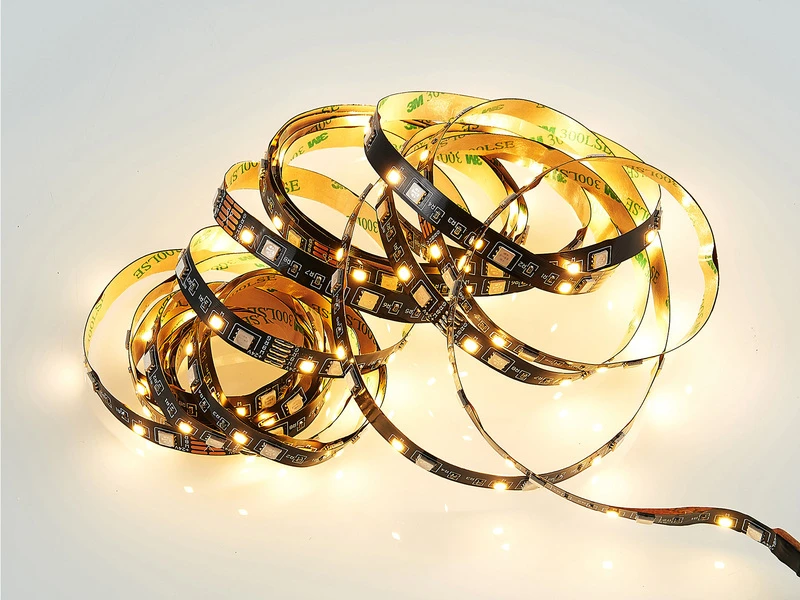 MeineWunschleuchte 2er Set LED Streifen Mit Fernbedienung, RGB Farbwechsel & Dimmer - 5 Meter 2 MeineWunschleuchte 2er Set LED Streifen Mit Fernbedienung, RGB Farbwechsel & Dimmer - 5 Meter – Bild 2