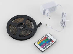 MeineWunschleuchte 2er Set LED Streifen Mit Fernbedienung, RGB Farbwechsel & Dimmer - 5 Meter 11 MeineWunschleuchte 2er Set LED Streifen Mit Fernbedienung, RGB Farbwechsel & Dimmer - 5 Meter -Lamp Geschaft 2er set led streifen mit fernbedienung rgb farbwec 19