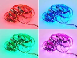 MeineWunschleuchte 2er Set LED Streifen Mit Fernbedienung, RGB Farbwechsel & Dimmer - 5 Meter 12 MeineWunschleuchte 2er Set LED Streifen Mit Fernbedienung, RGB Farbwechsel & Dimmer - 5 Meter -Lamp Geschaft 2er set led streifen mit fernbedienung rgb farbwec 20