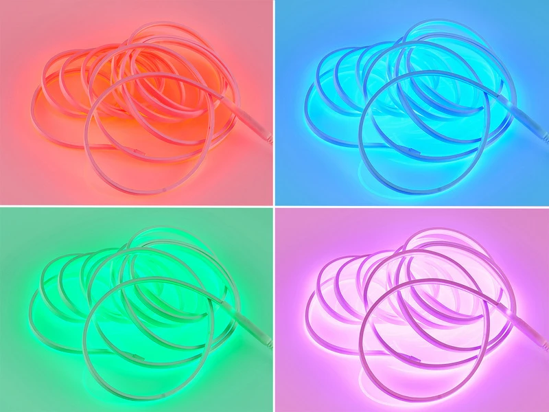 MeineWunschleuchte 2er Set LED Streifen Mit Fernbedienung, RGB Farbwechsler & Dimmer - 5 Meter 4 MeineWunschleuchte 2er Set LED Streifen Mit Fernbedienung, RGB Farbwechsler & Dimmer - 5 Meter – Bild 4