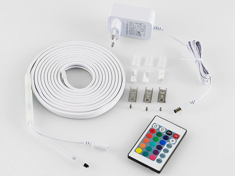 MeineWunschleuchte 2er Set LED Streifen Mit Fernbedienung, RGB Farbwechsler & Dimmer - 3 Meter 5 MeineWunschleuchte 2er Set LED Streifen Mit Fernbedienung, RGB Farbwechsler & Dimmer - 3 Meter – Bild 5