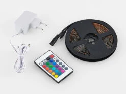 MeineWunschleuchte 2er Set LED Streifen Mit Fernbedienung & RGB Für Innen & Außen - 3 Meter -Lamp Geschaft 2er set led streifen mit fernbedienung rgb fuer in 5