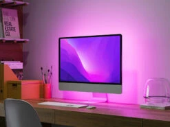 MeineWunschleuchte 2er Set LED Streifen Mit Fernbedienung, RGB & Sound Control - 120cm -Lamp Geschaft 2er set led streifen mit fernbedienung rgb sound c 12