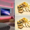 MeineWunschleuchte 2er Set LED Streifen Mit Fernbedienung, RGB & Sound Control Funktion - 3 Meter