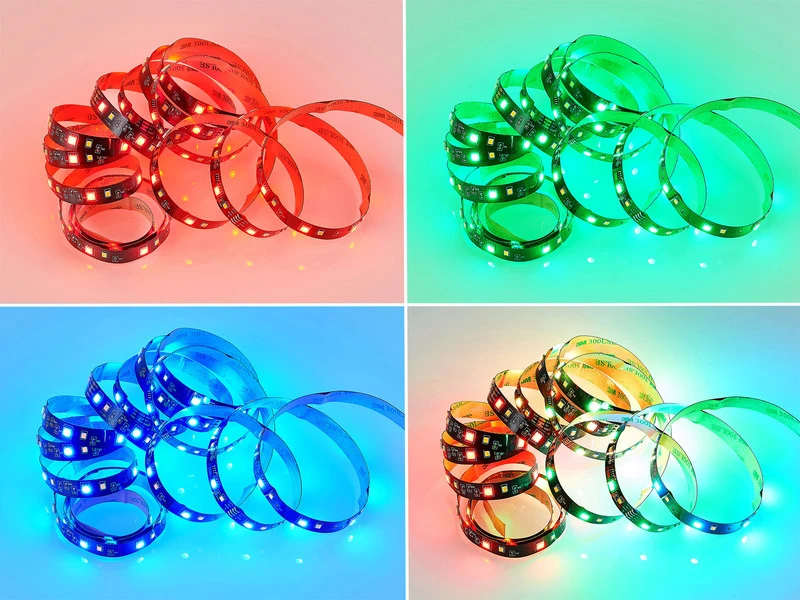 MeineWunschleuchte 2er Set LED Streifen Mit Fernbedienung, RGB & Sound Control Funktion - 3 Meter 6 MeineWunschleuchte 2er Set LED Streifen Mit Fernbedienung, RGB & Sound Control Funktion - 3 Meter – Bild 6