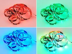 MeineWunschleuchte 2er Set LED Streifen Mit Fernbedienung, RGB & Sound Control - 300cm -Lamp Geschaft 2er set led streifen mit fernbedienung rgb sound c 3