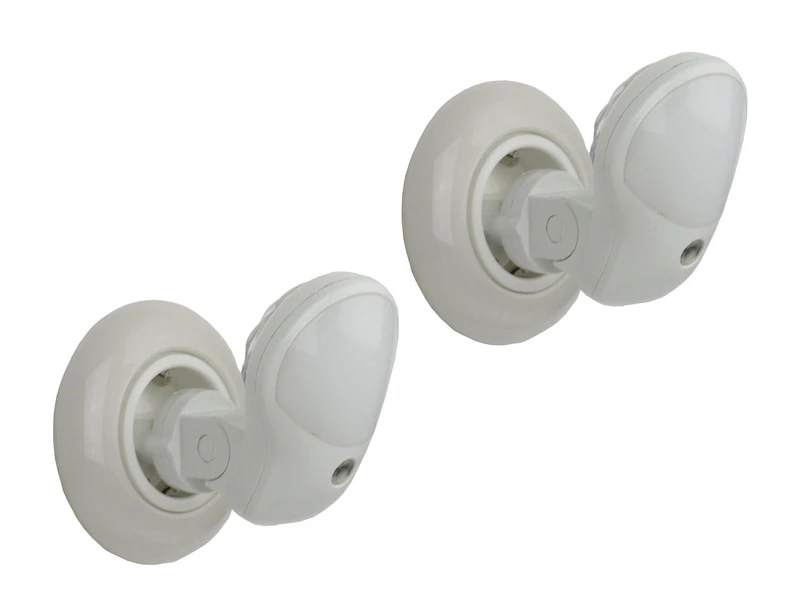Niermann 2er SET Schwenkbare LED-Nachtlichter Mit Farbwechlser, Dämmerungssensor 1 Niermann 2er SET Schwenkbare LED-Nachtlichter Mit Farbwechlser, Dämmerungssensor