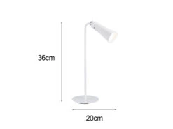 Reality Leuchten 3 In 1 LED Akku Tischleuchte MAXI Mit Klemm- & Klebestation, Weiß H: 36cm -Lamp Geschaft 3 in 1 led akku tischleuchte maxi mit klemm klebes 11
