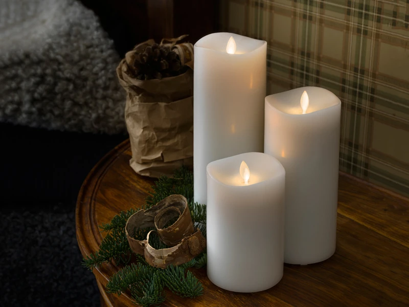 Lamp Geschaft -Lamp Geschaft 3er set led duftkerze mit 6h timer flackernd 9cm b