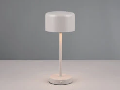 Reality Leuchten Akku Tischleuchte JEFF Per USB Aufladbar, Sensordimmer, Hellgrau, 30cm