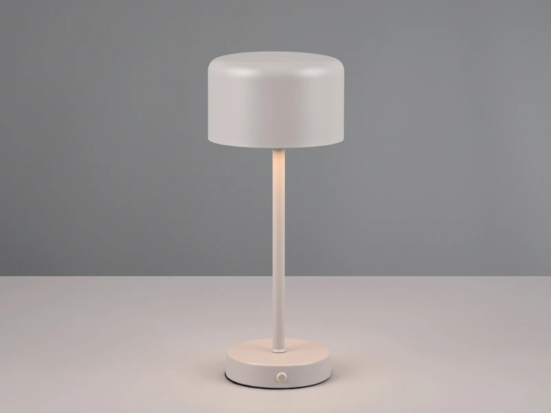 Reality Leuchten Akku Tischleuchte JEFF Per USB Aufladbar, Sensordimmer, Hellgrau, 30cm 1 Reality Leuchten Akku Tischleuchte JEFF Per USB Aufladbar, Sensordimmer, Hellgrau, 30cm