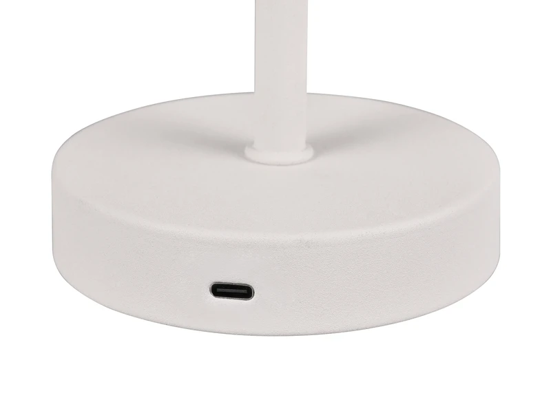 Reality Leuchten Akku Tischleuchte JEFF Per USB Aufladbar, Sensordimmer, Hellgrau, 30cm 5 Reality Leuchten Akku Tischleuchte JEFF Per USB Aufladbar, Sensordimmer, Hellgrau, 30cm – Bild 5