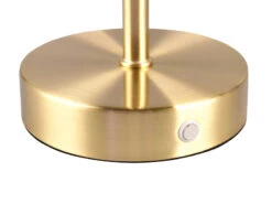 Reality Leuchten Akku Tischleuchte JEFF Per USB Aufladbar, Sensordimmer, Messing Matt, 30cm -Lamp Geschaft akku tischleuchte jeff per usb aufladbar sensordim 5