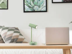 Reality Leuchten Akku Tischleuchte LENNY Per USB Aufladbar Sensordimmer Grün, 28cm -Lamp Geschaft akku tischleuchte lenny per usb aufladbar sensordi 8