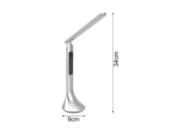 Reality Leuchten Akku Tischleuchte PATTY Info Panel Per USB Aufladbar Silber Dimmbar -Lamp Geschaft akku tischleuchte patty info panel per usb aufladb 2