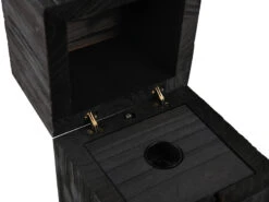 Trio Leuchten Aufklappbare LED Tischleuchte TREASURE Aus Holz Schwarz, Höhe 16cm -Lamp Geschaft aufklappbare led tischleuchte treasure aus holz sc 4