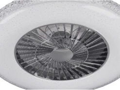 Reality Leuchten Deckenleuchte Mit Ventilator Dimmbar Fernbedienung & Wandhalterung Ø60cm -Lamp Geschaft deckenleuchte mit ventilator dimmbar fernbedienung 3