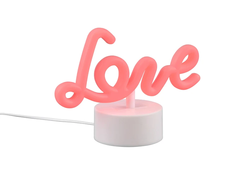 Reality Leuchten Deko LED Tischleuchte AMOR Batterie- Oder USB Betrieben, Höhe 14cm 2 Reality Leuchten Deko LED Tischleuchte AMOR Batterie- Oder USB Betrieben, Höhe 14cm – Bild 2