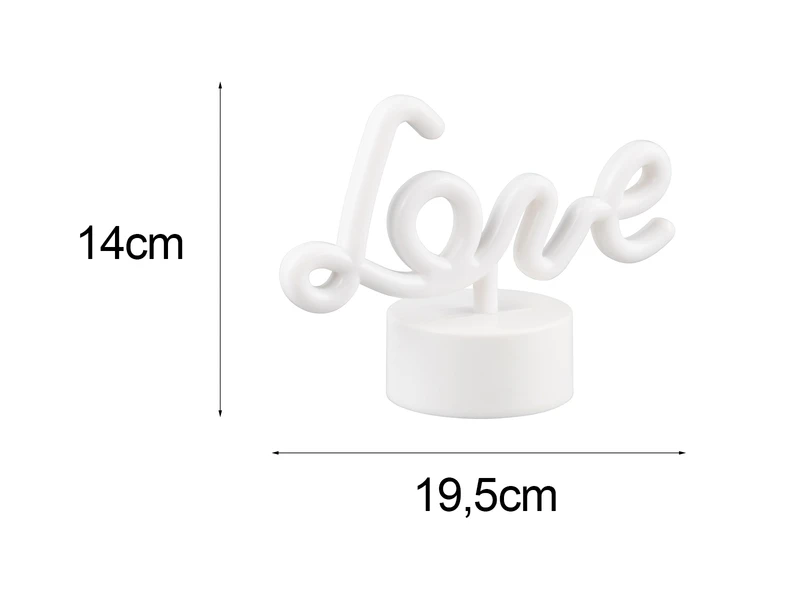 Reality Leuchten Deko LED Tischleuchte AMOR Batterie- Oder USB Betrieben, Höhe 14cm 4 Reality Leuchten Deko LED Tischleuchte AMOR Batterie- Oder USB Betrieben, Höhe 14cm – Bild 4