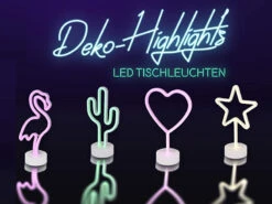 Reality Leuchten Deko LED Tischleuchte CACTUS Batterie- Oder USB Betrieben, Höhe 29cm -Lamp Geschaft deko led tischleuchte cactus batterie oder usb bet 7