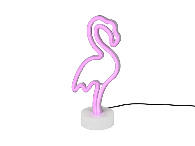 Reality Leuchten Deko LED Tischleuchte FLAMINGO Batterie- Oder USB Betrieben, Höhe 29cm 2 Reality Leuchten Deko LED Tischleuchte FLAMINGO Batterie- Oder USB Betrieben, Höhe 29cm – Bild 2