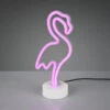 Reality Leuchten Deko LED Tischleuchte FLAMINGO Batterie- Oder USB Betrieben, Höhe 29cm