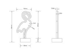 Reality Leuchten Deko LED Tischleuchte FLAMINGO Batterie- Oder USB Betrieben, Höhe 29cm 13 Reality Leuchten Deko LED Tischleuchte FLAMINGO Batterie- Oder USB Betrieben, Höhe 29cm -Lamp Geschaft deko led tischleuchte flamingo batterie oder usb b 5