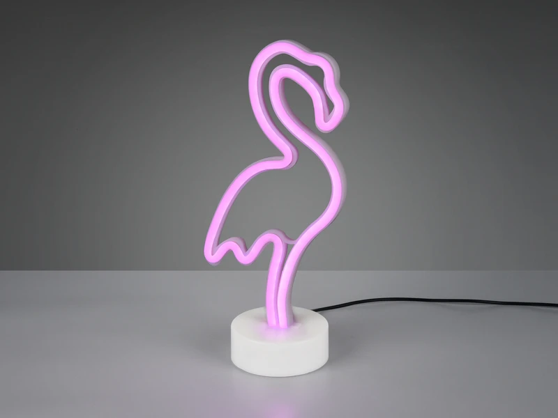 Reality Leuchten Deko LED Tischleuchte FLAMINGO Batterie- Oder USB Betrieben, Höhe 29cm 1 Reality Leuchten Deko LED Tischleuchte FLAMINGO Batterie- Oder USB Betrieben, Höhe 29cm