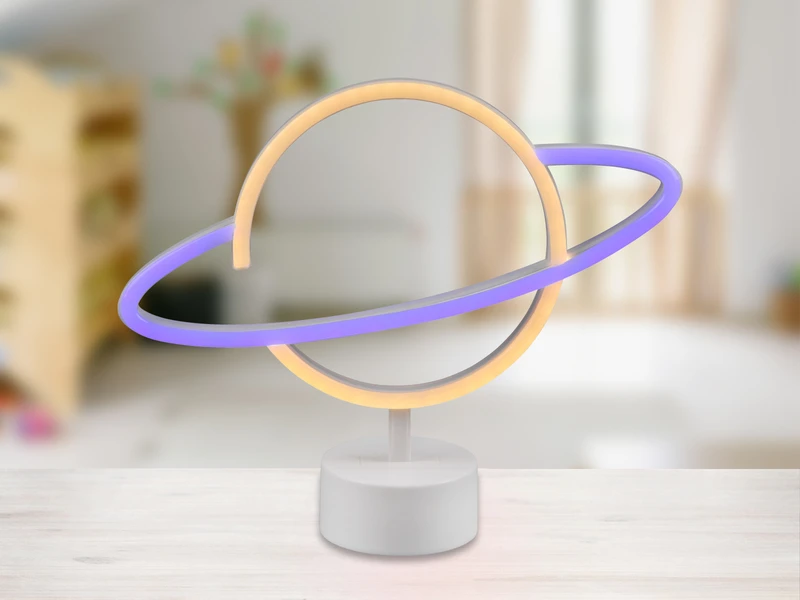 Reality Leuchten Deko LED Tischleuchte PLANET Batterie- Oder USB Betrieben, Höhe 25cm 3 Reality Leuchten Deko LED Tischleuchte PLANET Batterie- Oder USB Betrieben, Höhe 25cm – Bild 3
