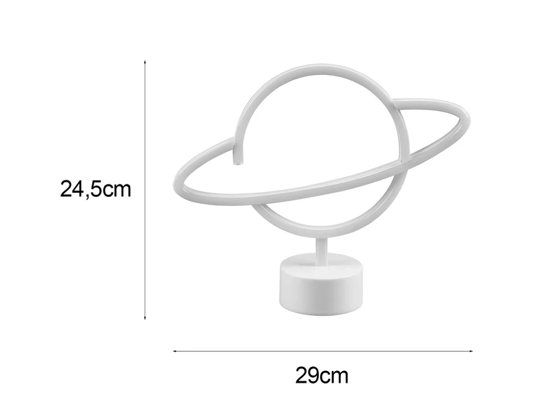 Reality Leuchten Deko LED Tischleuchte PLANET Batterie- Oder USB Betrieben, Höhe 25cm 4 Reality Leuchten Deko LED Tischleuchte PLANET Batterie- Oder USB Betrieben, Höhe 25cm – Bild 4