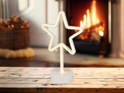 Reality Leuchten Deko LED Tischleuchte STAR Batterie- Oder USB Betrieben, Höhe 30cm -Lamp Geschaft deko led tischleuchte star batterie oder usb betri 2