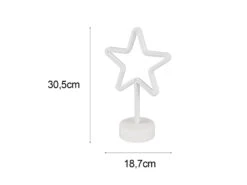 Reality Leuchten Deko LED Tischleuchte STAR Batterie- Oder USB Betrieben, Höhe 30cm -Lamp Geschaft deko led tischleuchte star batterie oder usb betri 3