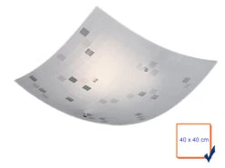 Trio Leuchten Eckige Deckenschale COLINA 40x40cm, Glaslampenschirm In Weiß Grau Gemustert 8 Trio Leuchten Eckige Deckenschale COLINA 40x40cm, Glaslampenschirm In Weiß Grau Gemustert -Lamp Geschaft eckige deckenschale colina 40x40cm glaslampenschir 2