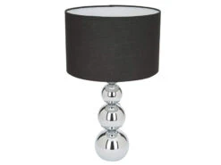 Ranex Elegante Schirm Tischleuchte MANDY Schwarz Mit Touch Funktion 3 Stufig Dimmbar