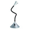 Reality Leuchten Flexible 2in1 LED Tischlampe & Wandlampe VIPER In Schwarz/Silber Schalter Am Fuß
