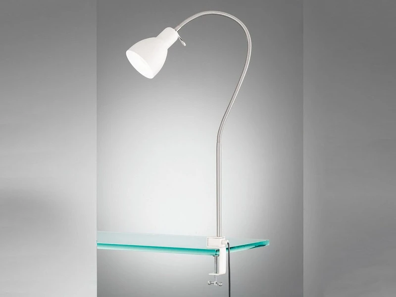 Fischer & Honsel Flexible Klemmleuchte LOLLAND Weiß - Leselampe Für Bett & Sofa 1 Fischer & Honsel Flexible Klemmleuchte LOLLAND Weiß - Leselampe Für Bett & Sofa