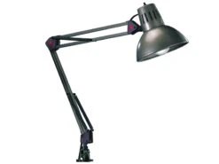 Trio Leuchten Gelenkleuchte/Klemmlampe, E27, Höhe Max. 90cm Verstellbar, Aluminiumfarben