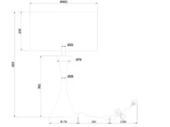 MeineWunschleuchte Große LED Tischlampe Silber Matt Mit Stoffschirm Weiß - Höhe 62cm -Lamp Geschaft grosse led tischlampe silber matt mit stoffschirm 1 4