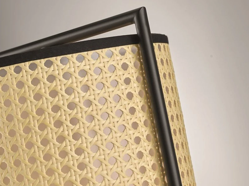 MeineWunschleuchte Große LED Tischleuchte Mit Geflecht In Rattan Optik 56cm - Hocker / Bodenlampe 4 MeineWunschleuchte Große LED Tischleuchte Mit Geflecht In Rattan Optik 56cm - Hocker / Bodenlampe – Bild 4