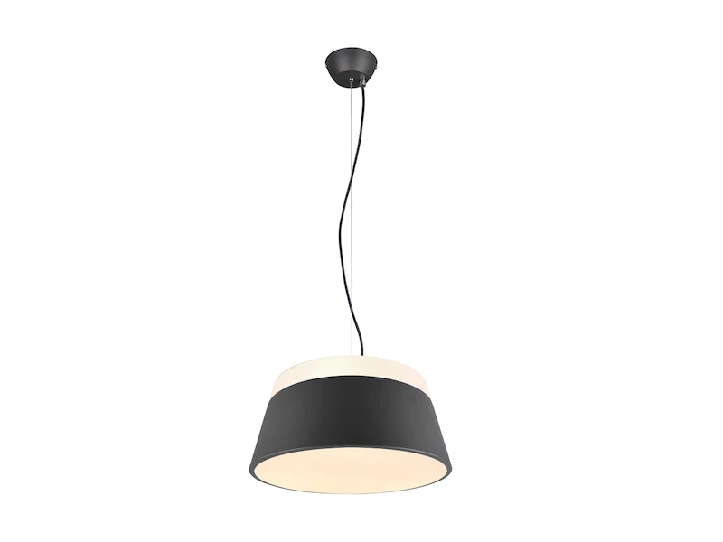 Trio Leuchten Große Moderne LED Pendelleuchte Dimmbar Mit Metallschirm Anthrazit Ø 45cm 2 Trio Leuchten Große Moderne LED Pendelleuchte Dimmbar Mit Metallschirm Anthrazit Ø 45cm – Bild 2