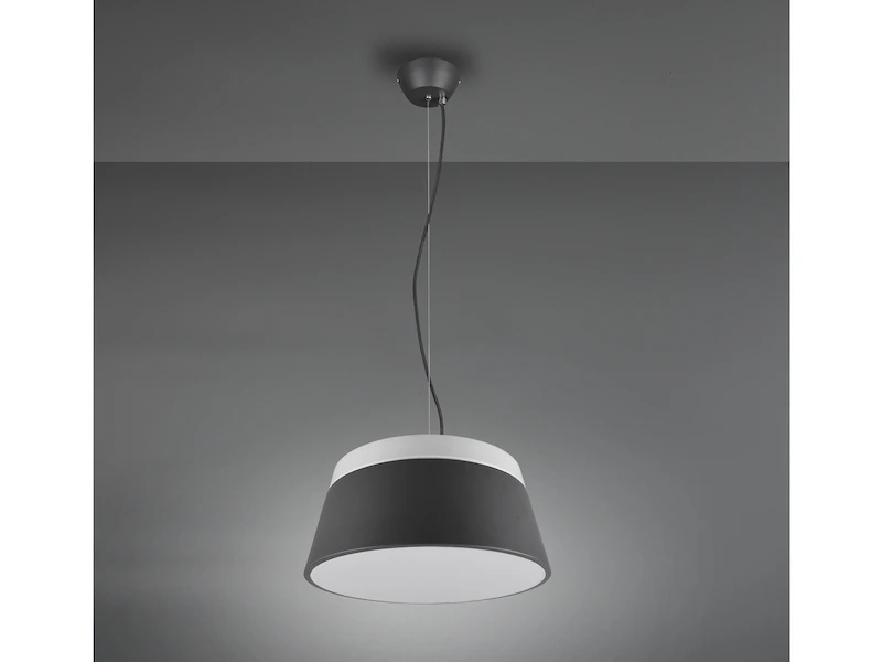 Trio Leuchten Große Moderne LED Pendelleuchte Dimmbar Mit Metallschirm Anthrazit Ø 45cm 5 Trio Leuchten Große Moderne LED Pendelleuchte Dimmbar Mit Metallschirm Anthrazit Ø 45cm – Bild 5