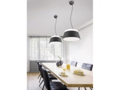 Trio Leuchten Große Moderne LED Pendelleuchte Dimmbar Mit Metallschirm Anthrazit Ø 45cm 11 Trio Leuchten Große Moderne LED Pendelleuchte Dimmbar Mit Metallschirm Anthrazit Ø 45cm -Lamp Geschaft grosse moderne led pendelleuchte dimmbar mit metal 5