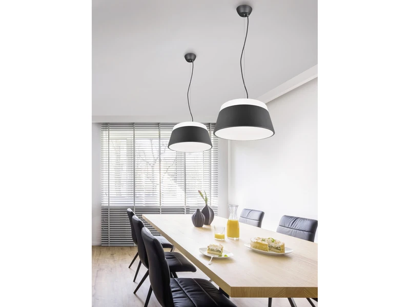 Trio Leuchten Große Moderne LED Pendelleuchte Dimmbar Mit Metallschirm Anthrazit Ø 45cm 6 Trio Leuchten Große Moderne LED Pendelleuchte Dimmbar Mit Metallschirm Anthrazit Ø 45cm – Bild 6