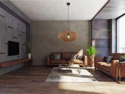 Trio Leuchten Große Pendelleuchte HEDDA 1 Flammig Korbgeflecht Aus Sisal Ø 52cm -Lamp Geschaft grosse pendelleuchte hedda 1 flammig korbgeflecht 1 5