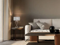 Fischer & Honsel Große Tischlampe ANNI Silber Mit Stoffschirm Grau Eckig - Höhe 51cm 10 Fischer & Honsel Große Tischlampe ANNI Silber Mit Stoffschirm Grau Eckig - Höhe 51cm -Lamp Geschaft grosse tischlampe anni silber mit stoffschirm grau 4