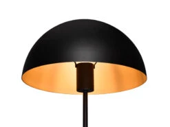 Trio Leuchten Große Tischleuchte NOLA Aus Metall Schwarz, Lampenschirm Innen Gold, Höhe 45cm -Lamp Geschaft grosse tischleuchte nola aus metall schwarz lampen 5