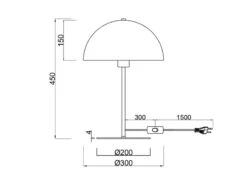 Trio Leuchten Große Tischleuchte NOLA Aus Metall Schwarz, Lampenschirm Innen Gold, Höhe 45cm -Lamp Geschaft grosse tischleuchte nola aus metall schwarz lampen 6