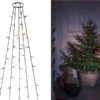 Konstsmide Hängende LED Christbaum Lichterkette 150 Bernsteinfarbene LED´s - "Baummantel"